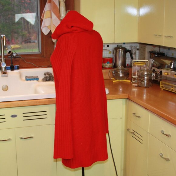 Sidney Gould Sweater Dress Vintage Hooded Women's Jacket - Picture 3 of 5